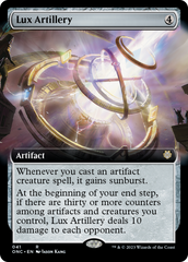 Lux Artillery (Extended Art) [Phyrexia: All Will Be One Commander] | Eastridge Sports Cards & Games