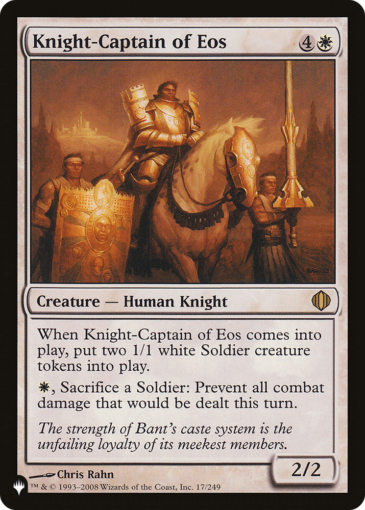 Knight-Captain of Eos [The List] | Eastridge Sports Cards & Games