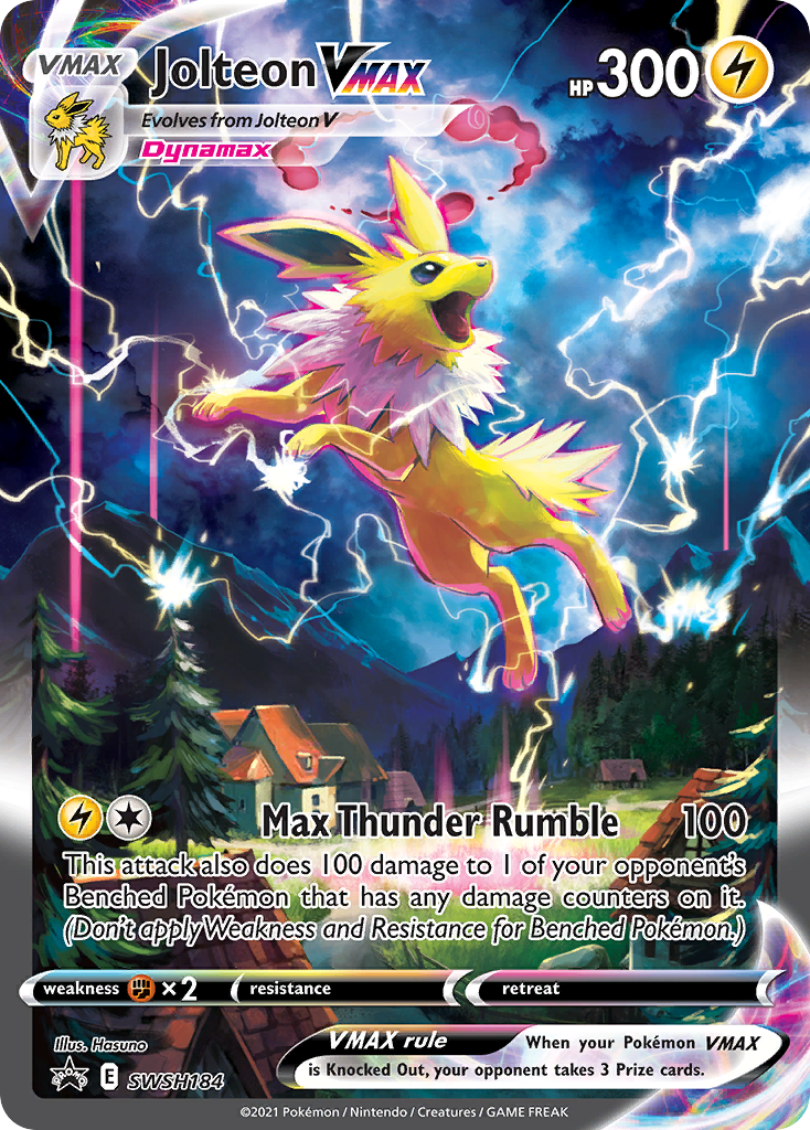 Jolteon VMAX (SWSH184) (Jumbo Card) [Sword & Shield: Black Star Promos] | Eastridge Sports Cards & Games