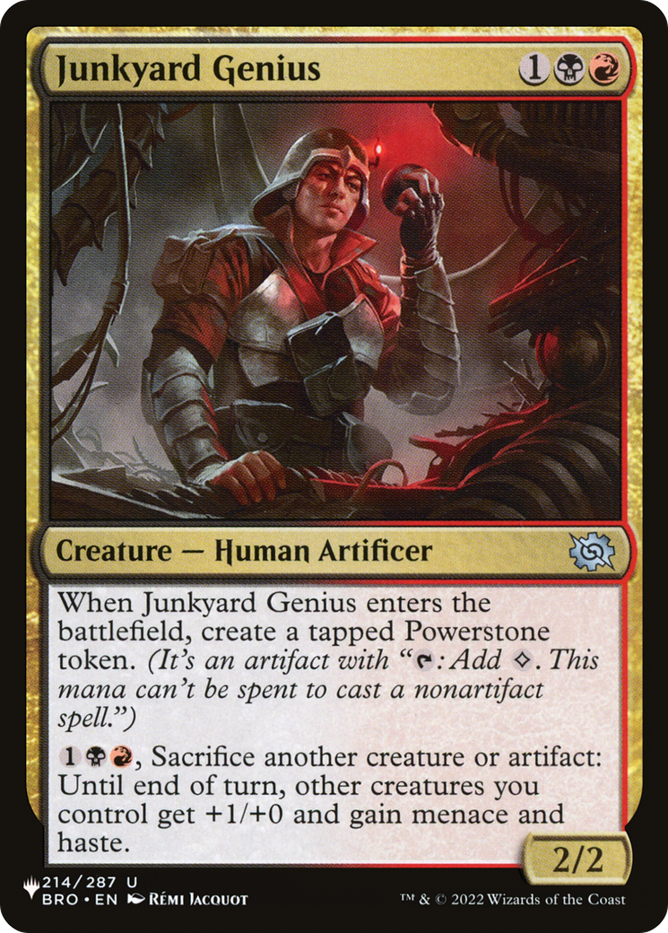 Junkyard Genius [The List] | Eastridge Sports Cards & Games
