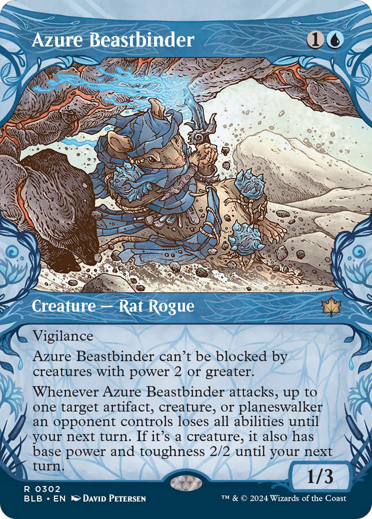 Azure Beastbinder (Showcase) [Bloomburrow] | Eastridge Sports Cards & Games