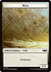 Insect (0023) // Wall Double-Sided Token [Tarkir: Dragonstorm Commander Tokens] | Eastridge Sports Cards & Games