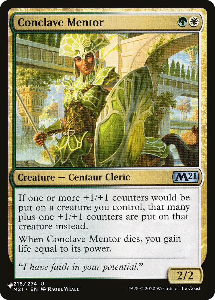 Conclave Mentor [The List] | Eastridge Sports Cards & Games