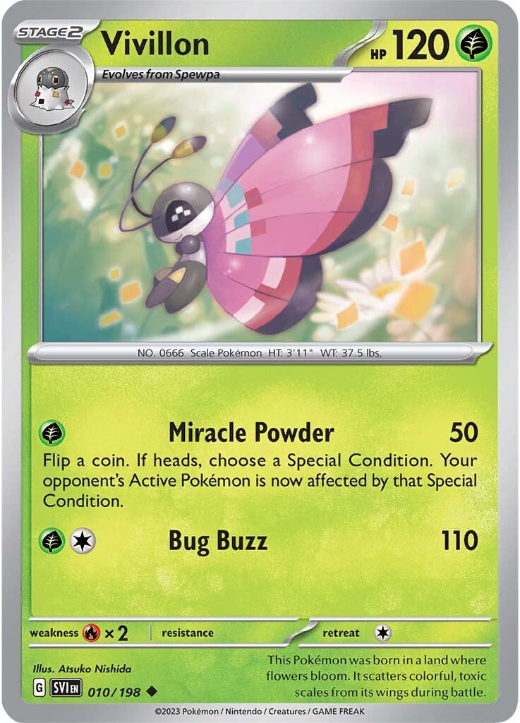 Vivillon (010/198) [Scarlet & Violet: Base Set] | Eastridge Sports Cards & Games