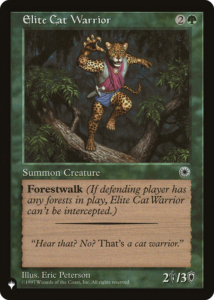 Elite Cat Warrior (Flavor Text) [The List Reprints] | Eastridge Sports Cards & Games