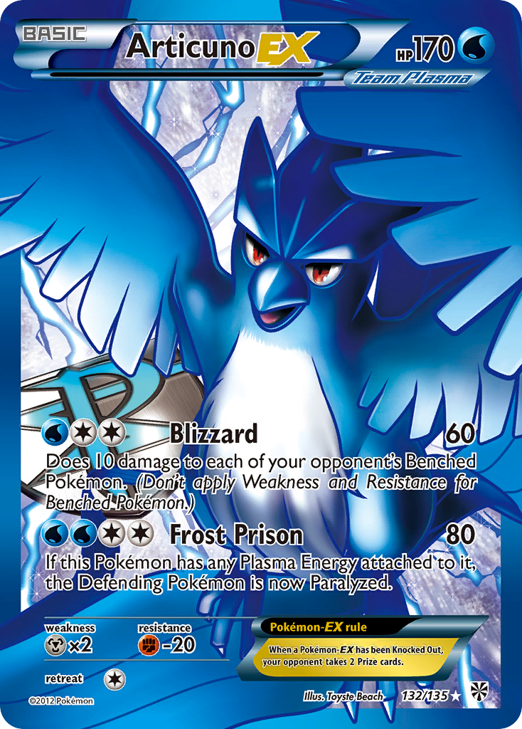 Articuno EX (132/135) [Black & White: Plasma Storm] | Eastridge Sports Cards & Games