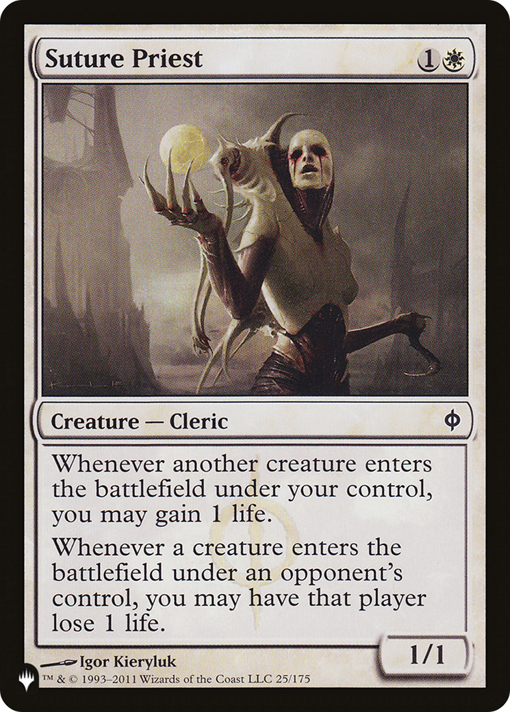 Suture Priest [The List] | Eastridge Sports Cards & Games