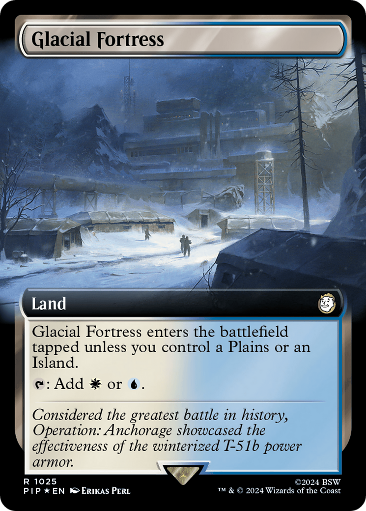 Glacial Fortress (Extended Art) (Surge Foil) [Fallout] | Eastridge Sports Cards & Games