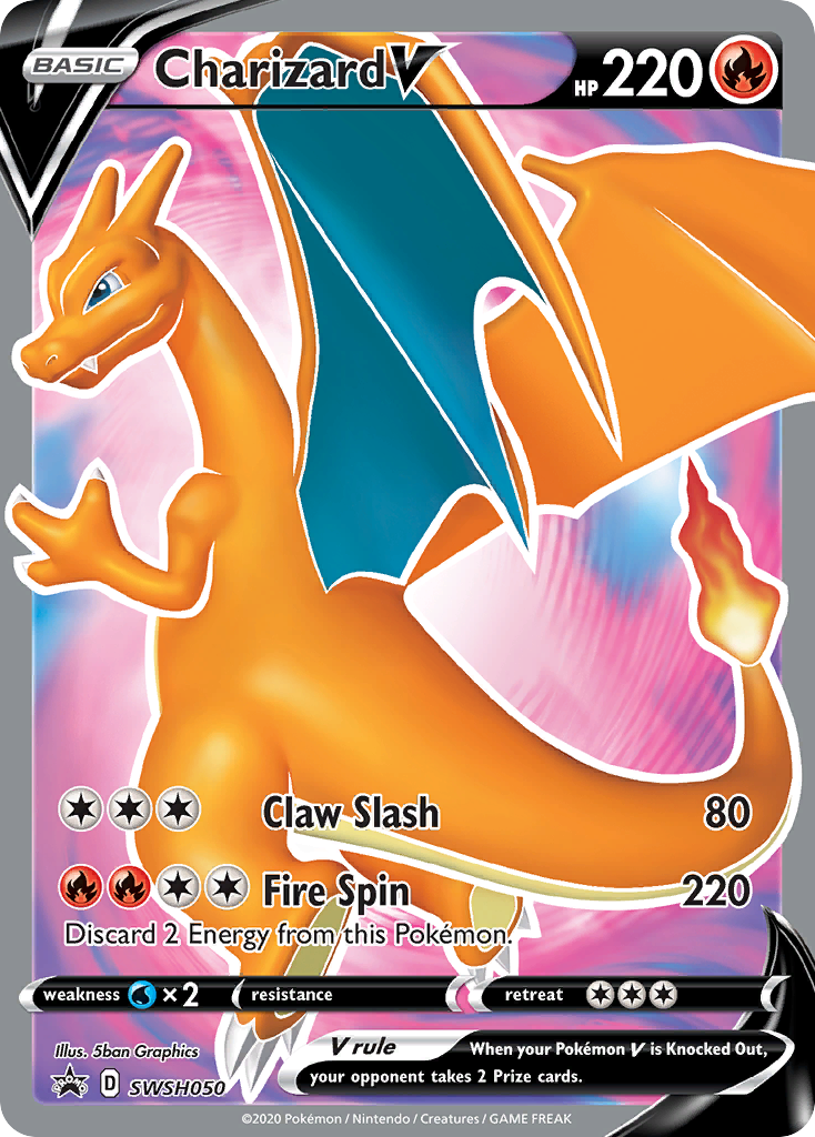 Charizard V (SWSH050) [Sword & Shield: Black Star Promos] | Eastridge Sports Cards & Games