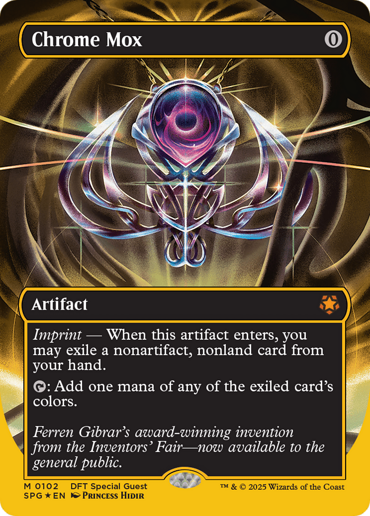 Chrome Mox (Borderless) (First-Place Foil) [Aetherdrift Special Guests] | Eastridge Sports Cards & Games
