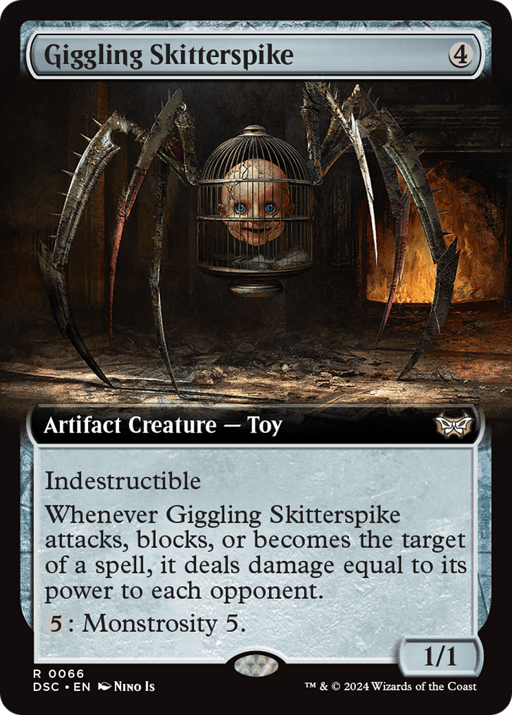 Giggling Skitterspike (Extended Art) [Duskmourn: House of Horror Commander] | Eastridge Sports Cards & Games