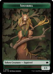 Squirrel // Treasure Double-Sided Token [Bloomburrow Tokens] | Eastridge Sports Cards & Games