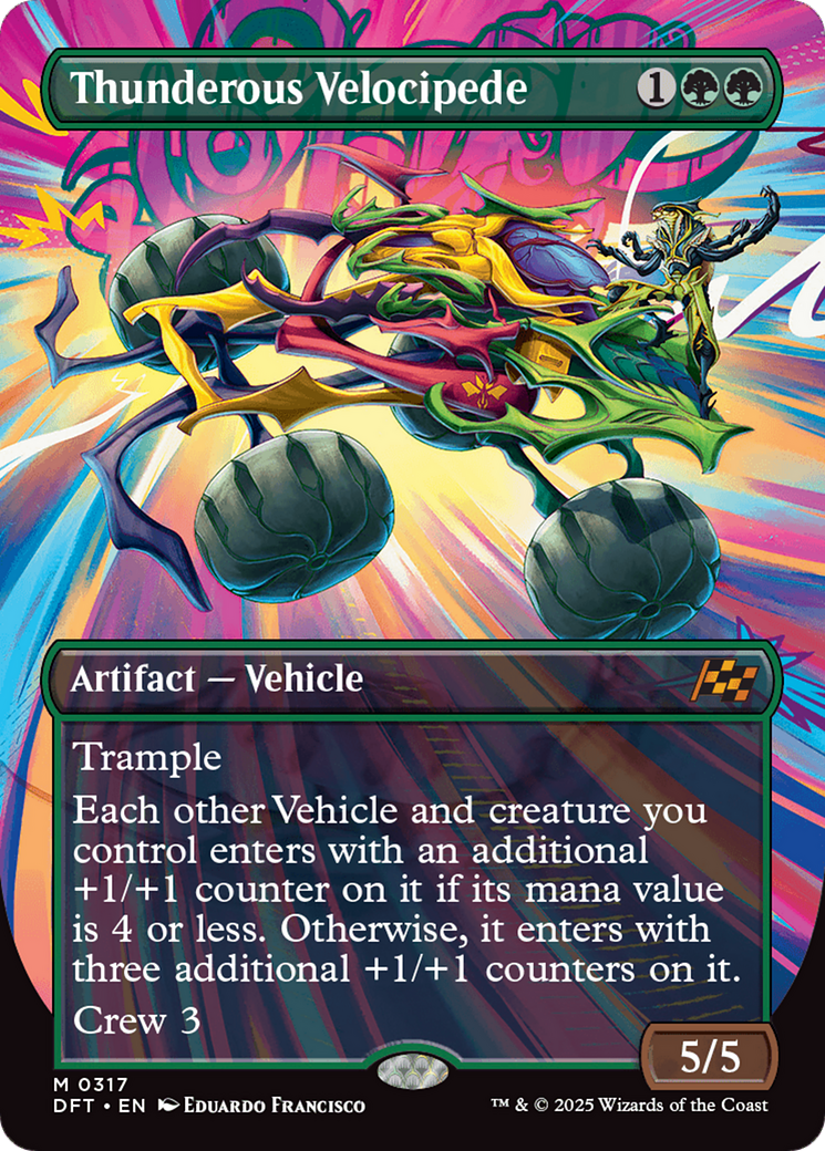 Thunderous Velocipede (Borderless) [Aetherdrift] | Eastridge Sports Cards & Games