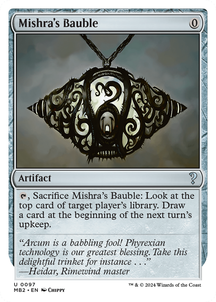 Mishra's Bauble (White Border) [Mystery Booster 2] | Eastridge Sports Cards & Games