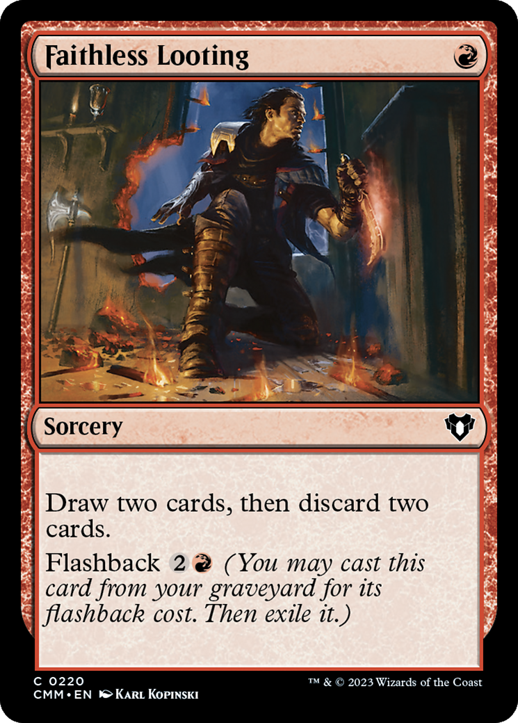 Faithless Looting [Commander Masters] | Eastridge Sports Cards & Games
