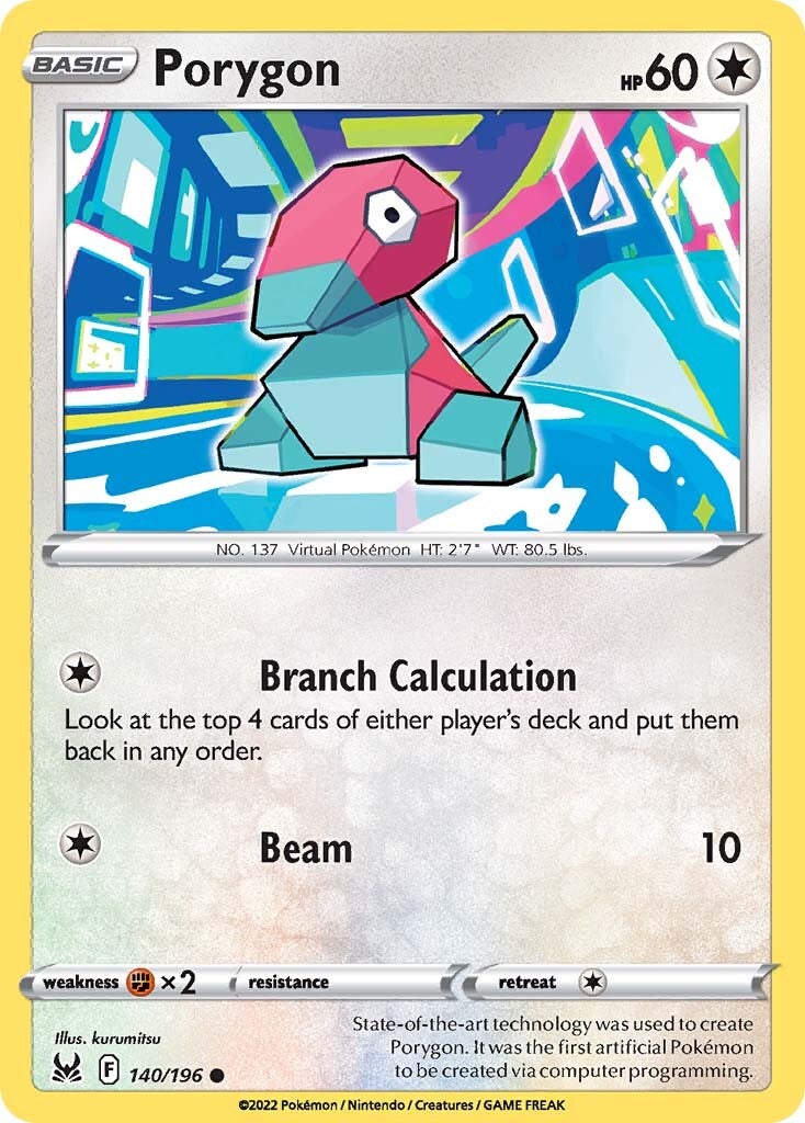 Porygon (140/196) [Sword & Shield: Lost Origin] | Eastridge Sports Cards & Games