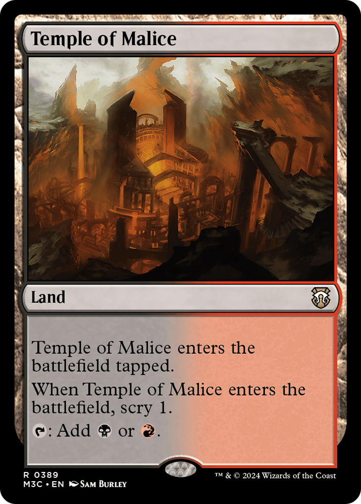 Temple of Malice (Ripple Foil) [Modern Horizons 3 Commander] | Eastridge Sports Cards & Games