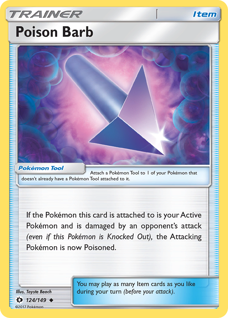 Poison Barb (124/149) [Sun & Moon: Base Set] | Eastridge Sports Cards & Games