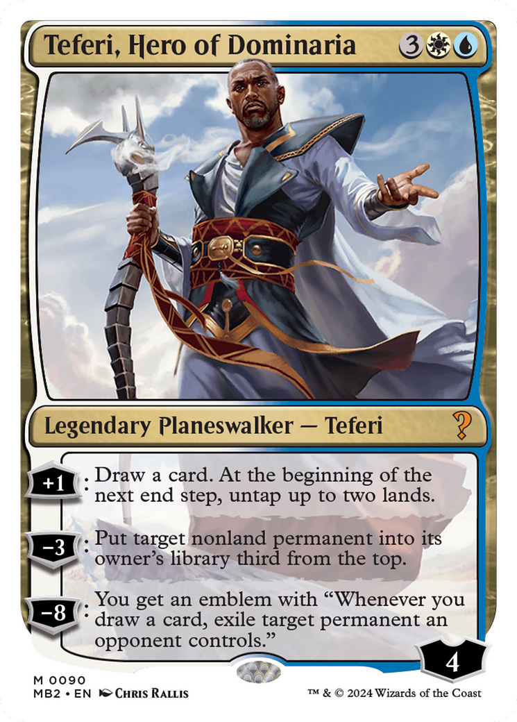 Teferi, Hero of Dominaria (White Border) [Mystery Booster 2] | Eastridge Sports Cards & Games