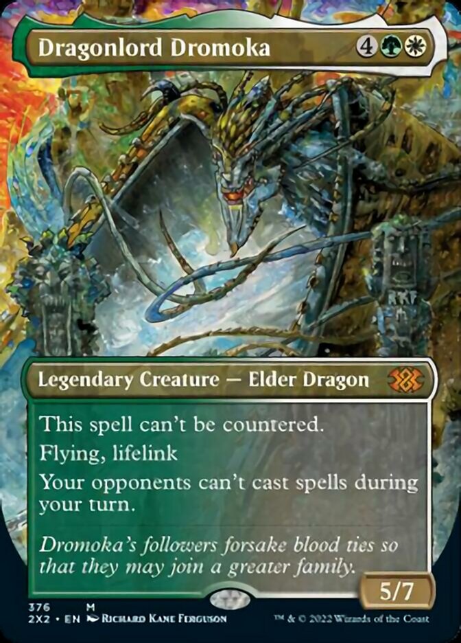 Dragonlord Dromoka (Borderless Alternate Art) [Double Masters 2022] | Eastridge Sports Cards & Games