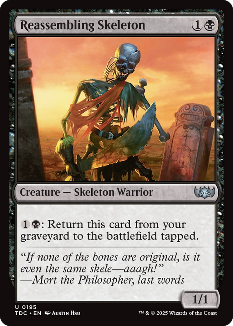 Reassembling Skeleton [Tarkir: Dragonstorm Commander] | Eastridge Sports Cards & Games