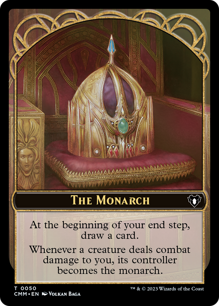 The Monarch // Cat (0005) Double-Sided Token [Commander Masters Tokens] | Eastridge Sports Cards & Games