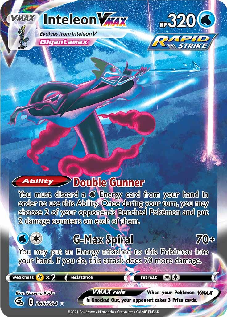 Inteleon VMAX (266/264) [Sword & Shield: Fusion Strike] | Eastridge Sports Cards & Games