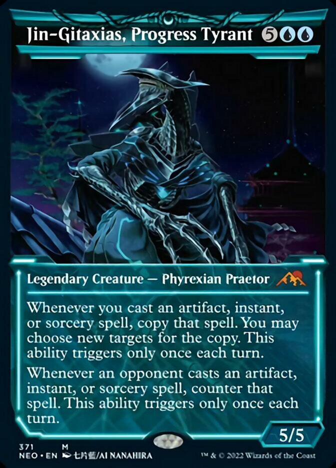 Jin-Gitaxias, Progress Tyrant (Showcase Soft Glow) [Kamigawa: Neon Dynasty] | Eastridge Sports Cards & Games
