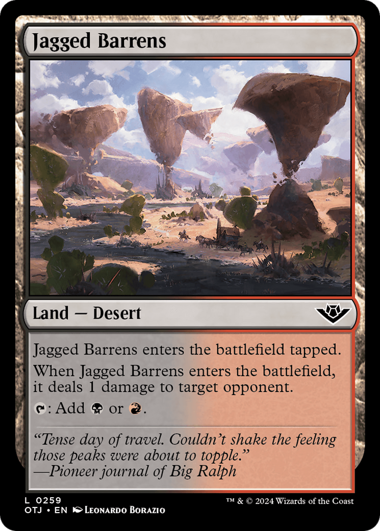 Jagged Barrens [Outlaws of Thunder Junction] | Eastridge Sports Cards & Games