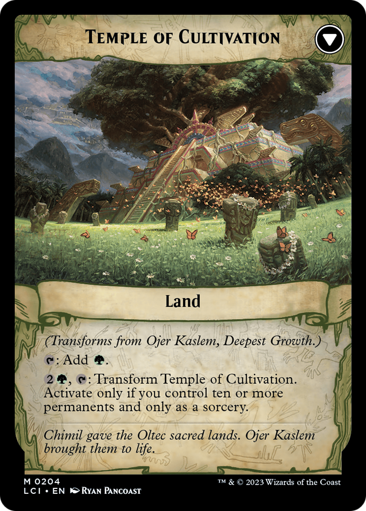 Ojer Kaslem, Deepest Growth // Temple of Cultivation [The Lost Caverns of Ixalan Prerelease Cards] | Eastridge Sports Cards & Games