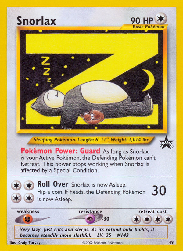 Snorlax (49) [Wizards of the Coast: Black Star Promos] | Eastridge Sports Cards & Games