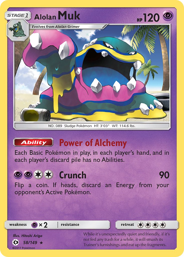 Alolan Muk (58/149) (Cosmos Holo) (Blister Exclusive) [Sun & Moon: Base Set] | Eastridge Sports Cards & Games