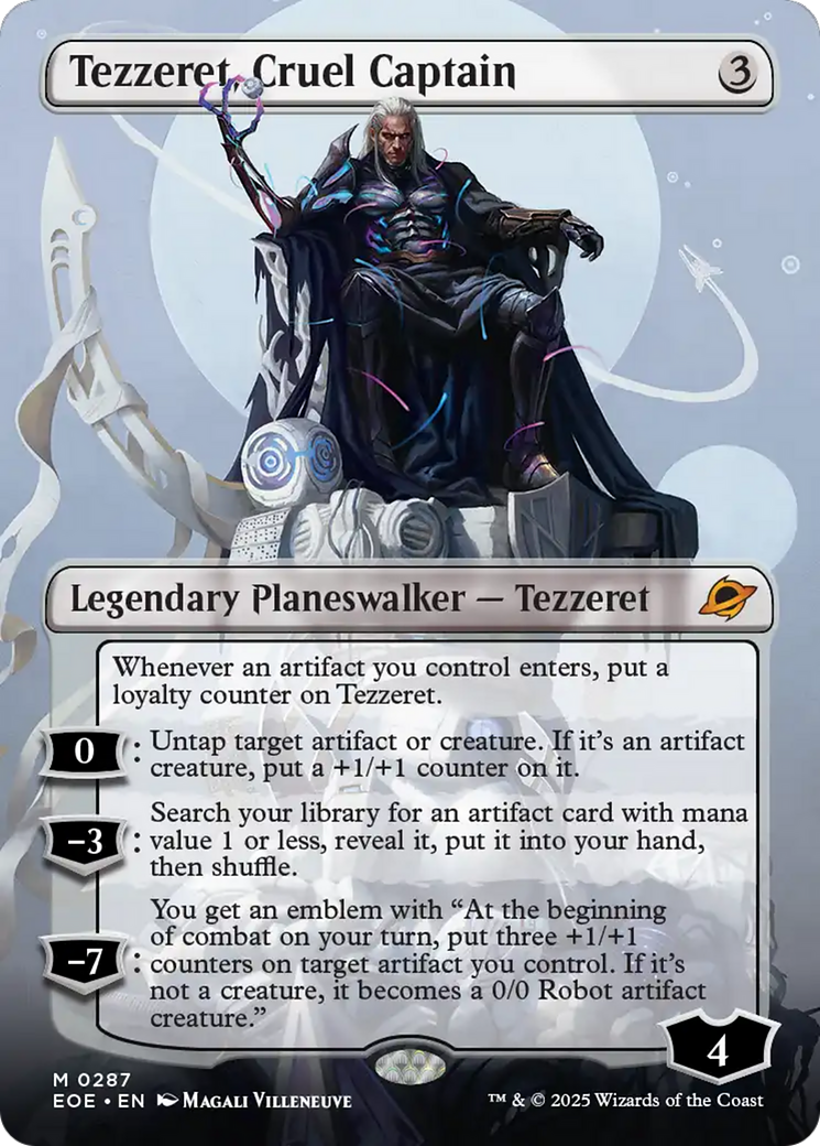 Tezzeret, Cruel Captain (Borderless) [Edge of Eternities] | Eastridge Sports Cards & Games