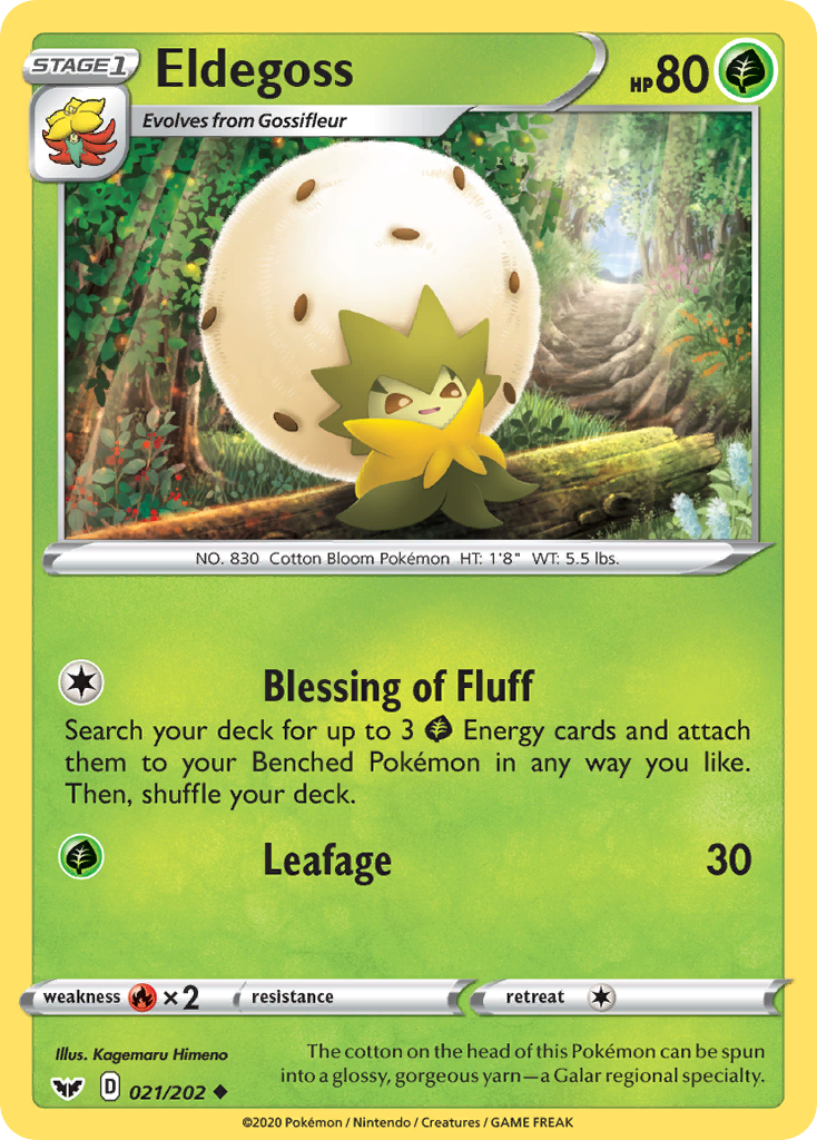 Eldegoss (021/202) [Sword & Shield: Base Set] | Eastridge Sports Cards & Games