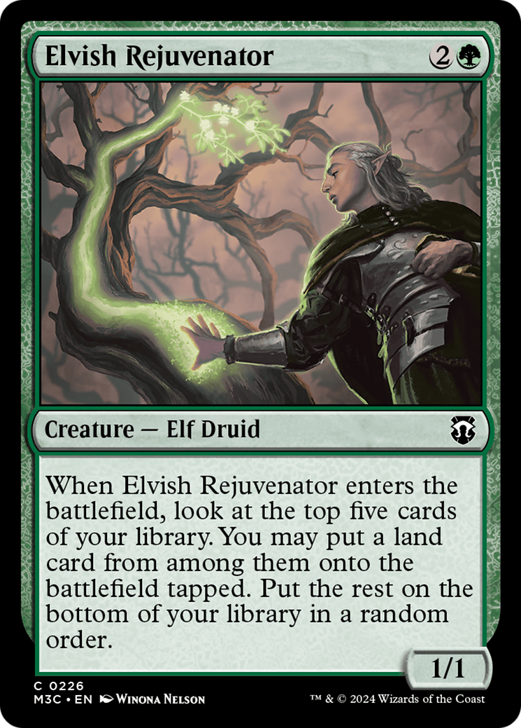 Elvish Rejuvenator (Ripple Foil) [Modern Horizons 3 Commander] | Eastridge Sports Cards & Games