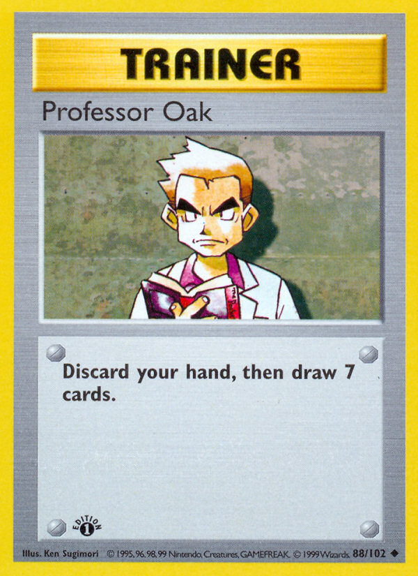 Professor Oak (88/102) (Shadowless) [Base Set 1st Edition] | Eastridge Sports Cards & Games