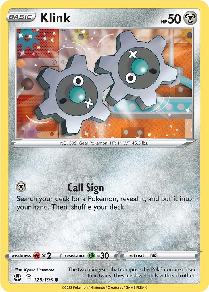 Klink (123/195) [Sword & Shield: Silver Tempest] | Eastridge Sports Cards & Games
