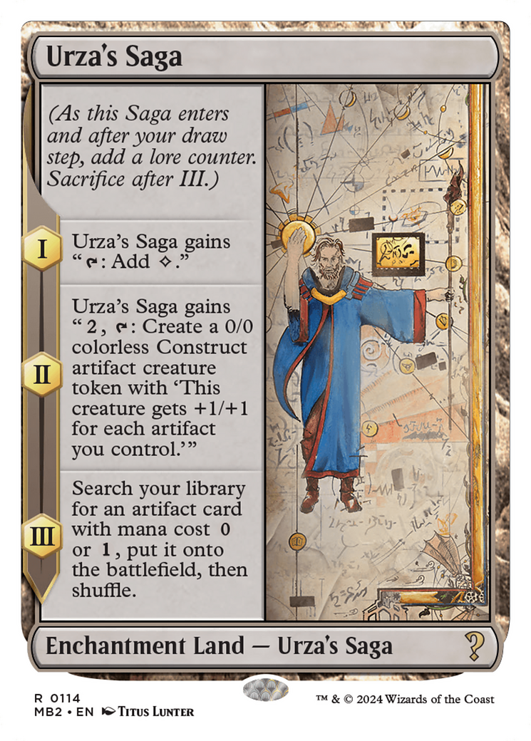 Urza's Saga (White Border) [Mystery Booster 2] | Eastridge Sports Cards & Games