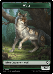 Goat // Wolf (032) Double-Sided Token [Bloomburrow Commander Tokens] | Eastridge Sports Cards & Games