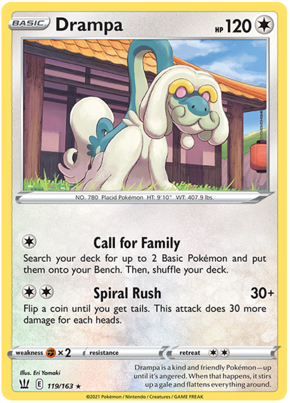 Drampa (119/163) [Sword & Shield: Battle Styles] | Eastridge Sports Cards & Games