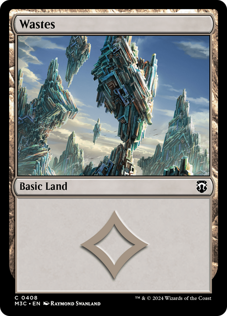 Wastes (Ripple Foil) [Modern Horizons 3 Commander] | Eastridge Sports Cards & Games