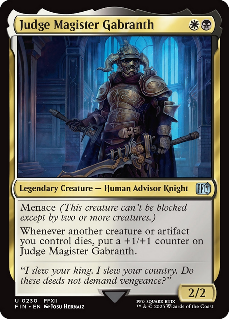 Judge Magister Gabranth [FINAL FANTASY] | Eastridge Sports Cards & Games
