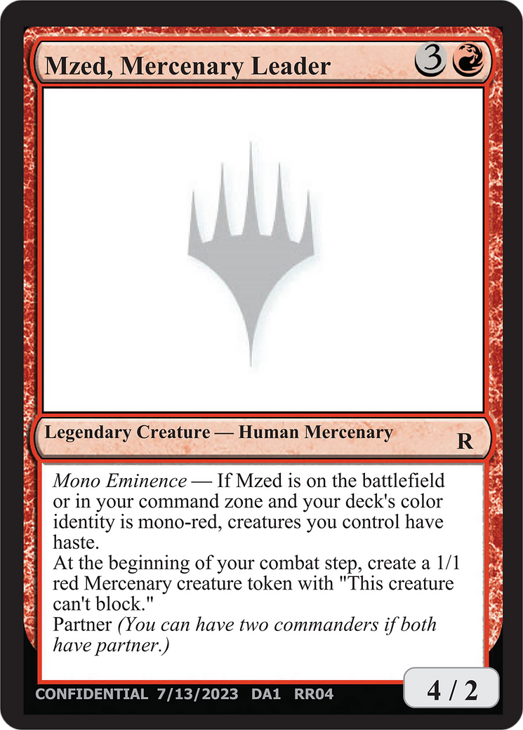 Mzed, Mercenary Leader [Unknown Event] | Eastridge Sports Cards & Games