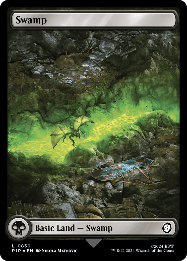 Swamp (0850) (Surge Foil) [Fallout] | Eastridge Sports Cards & Games