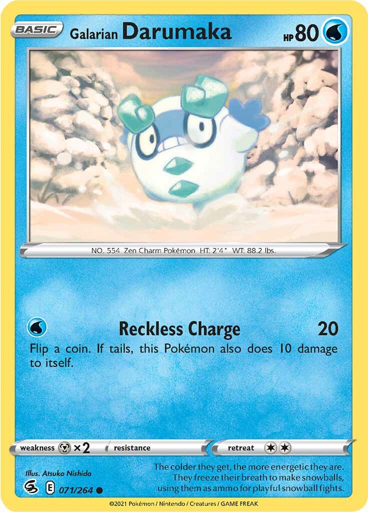 Galarian Darumaka (071/264) [Sword & Shield: Fusion Strike] | Eastridge Sports Cards & Games