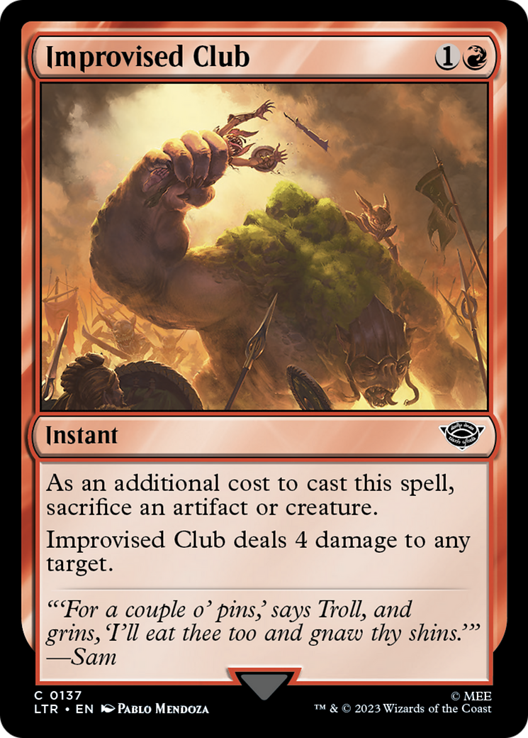 Improvised Club [The Lord of the Rings: Tales of Middle-Earth] | Eastridge Sports Cards & Games