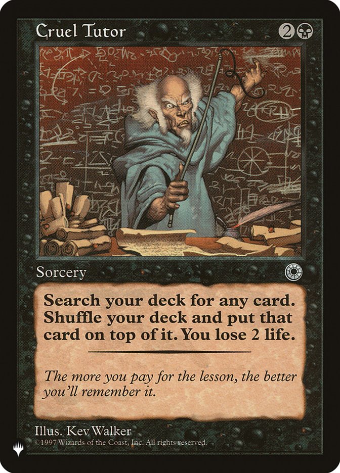 Cruel Tutor [The List] | Eastridge Sports Cards & Games