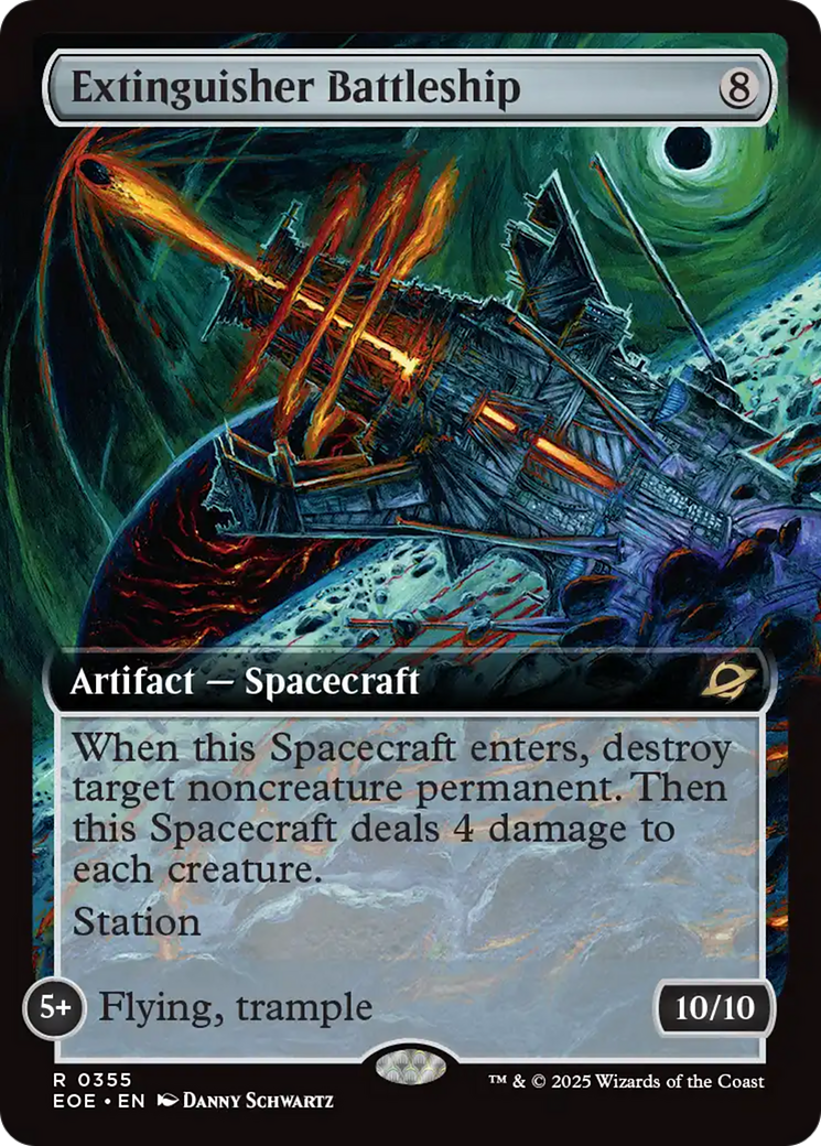 Extinguisher Battleship (Extended Art) [Edge of Eternities] | Eastridge Sports Cards & Games