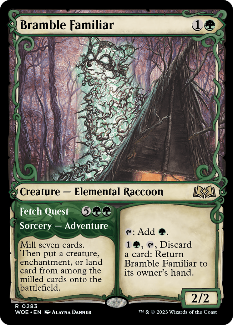 Bramble Familiar // Fetch Quest (Showcase) [Wilds of Eldraine] | Eastridge Sports Cards & Games