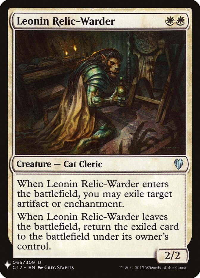 Leonin Relic-Warder [Mystery Booster] | Eastridge Sports Cards & Games